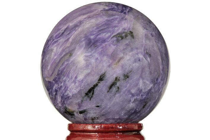 Polished Purple Charoite Sphere - Siberia, Russia #203846